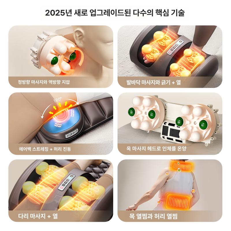 온열기능 접이식매트 마사지 가정용 지압 온열안마매트 전신안마매트 - 상세 이미지 5