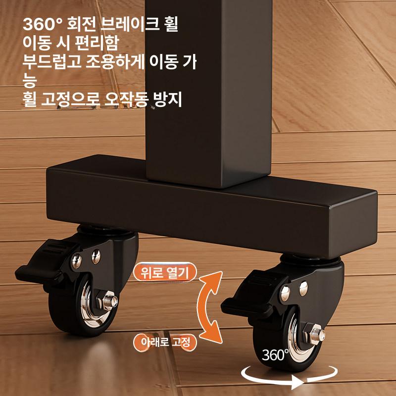 대형 원형테이블 호텔 중식당 다이닝 보강 카페 바퀴 라운드 조립형 식탁 가정용 - 상세 이미지 3