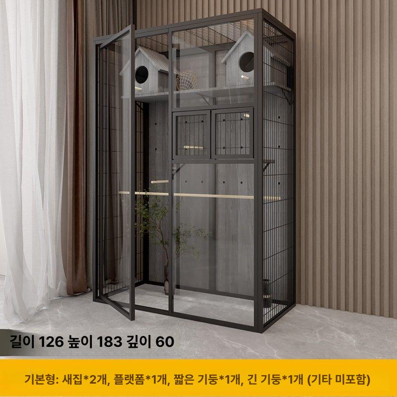 아크릴 앵무새케이지 초대형 앵무새집 앵무새장 조류 가정용 잉꼬 길이 장난감 둥지 - 상세 이미지 4