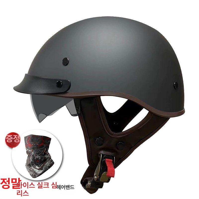 일체형 반모헬멧 오토바이 풀페이스 오픈페이스 배달 빅사이즈 바이크 사계절 - 상세 이미지 2