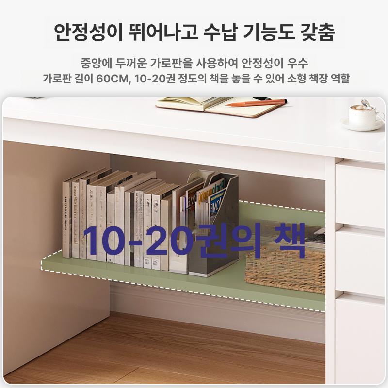 학생 책장 책상 세트 공부 전면 선반형 정면 대학생 - 상세 이미지 4
