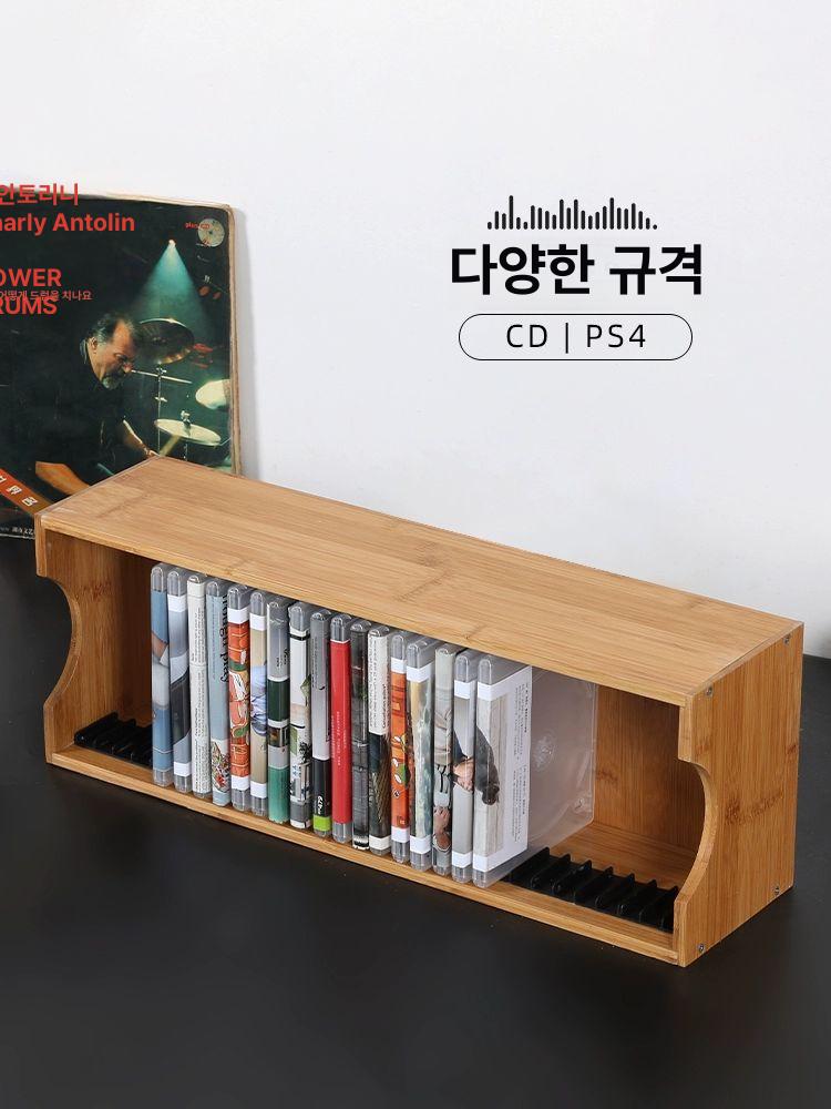 타워형 수납장 선반 거치대 정리함 인테리어 진열대 스탠드 책꽂이 시디랙 원목 - 상세 이미지 2