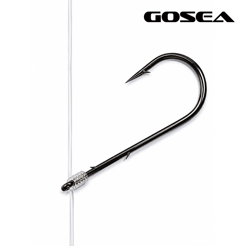 GOSEA 스넬노트 광어 다운샷 채비 스트레이트 훅 GSF-C10 우럭 웜 바늘 - 상세 이미지 5