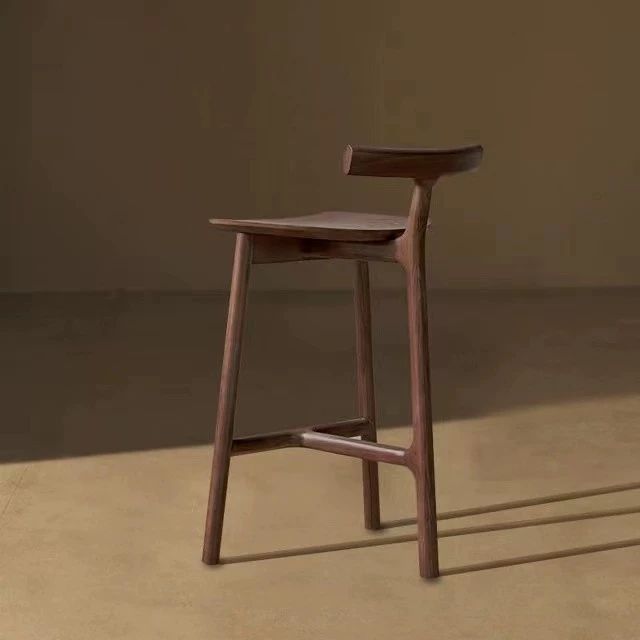 카페 원목바의자 홈바의자 업소용 체어 북유럽 바스툴 카운터 빈티지 원목의자 주방 - 상품 이미지