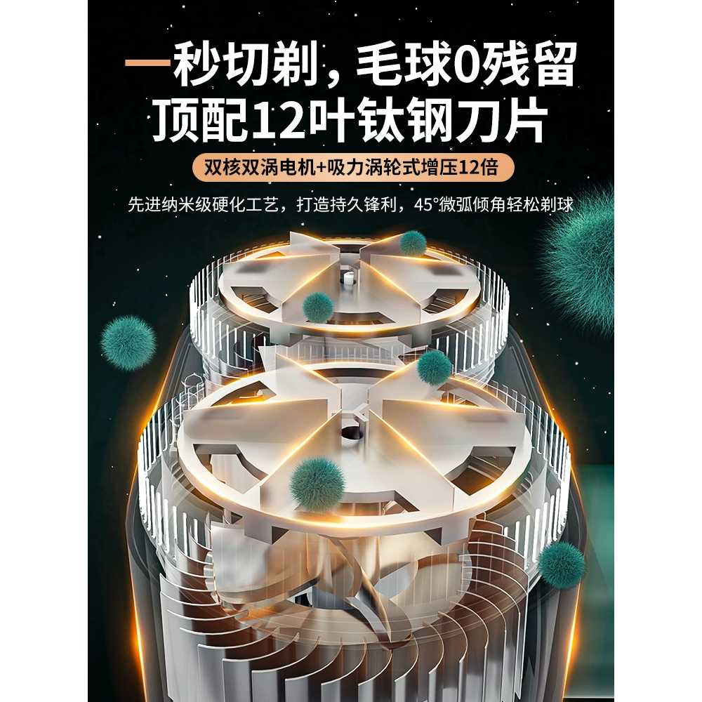 세탁소용 보풀제거기 2구 보프라기 소형 전기식 먼지 니트 의류 업소용 가디건 모델 - 상세 이미지 2