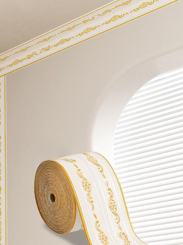 pvc몰딩 몰딩 평 천장 시멘트 인테리어 마감재 코너비드 화이트 도자기 걸레받이 접착 - 상품 이미지