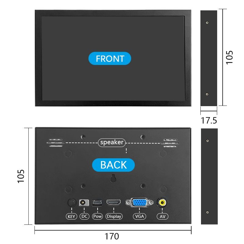 터치스크린 터치모니터 lcd hdmi 타입 인치 정전식 포터블 디스플레이 인터페이스 - 상세 이미지 4