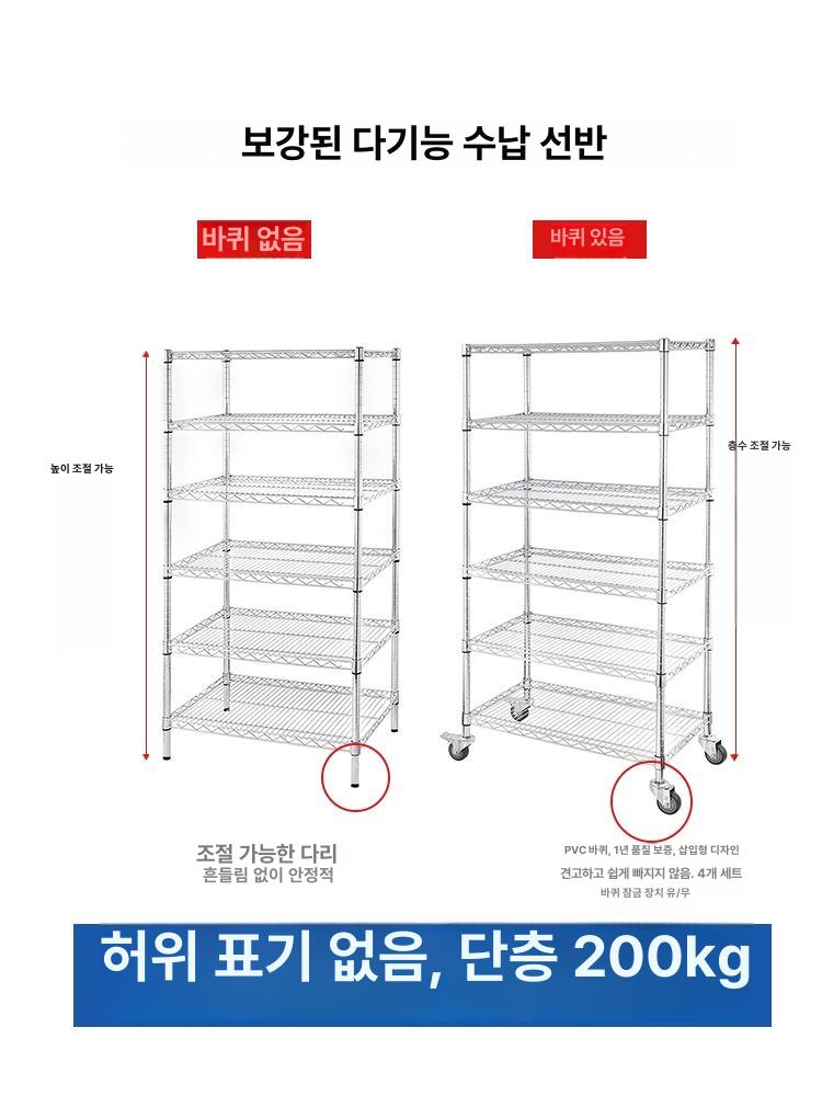 설거지 건조대 이동식 스텐 식당 바퀴 웨건 업소용 랙 주방 트롤리 물받이 접시 카페 - 상세 이미지 2
