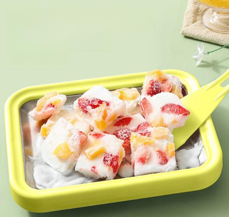 철판 요거트 가정용 디저트 카페 기계 제조기 고급 간편제조 아이스크림기계 요구르트 - 상품 이미지