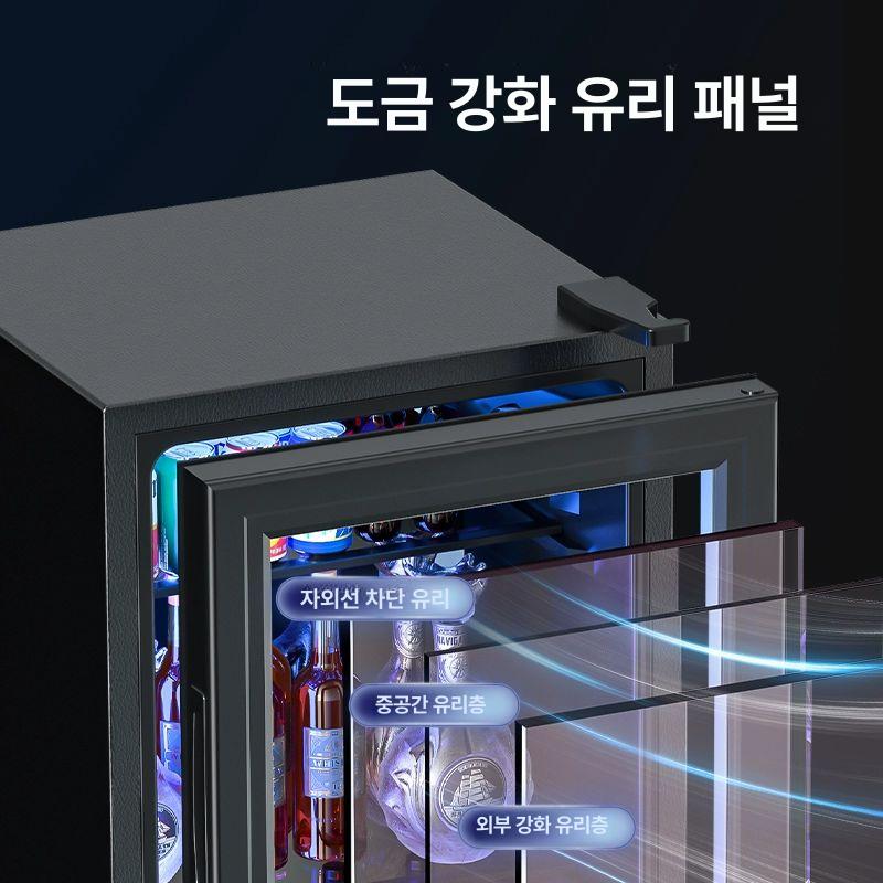음료 쇼케이스 냉장 소형 음료냉장고 블랙 제과 술장고 카페쇼케이스 음료쇼케이스 화이트 - 상세 이미지 3