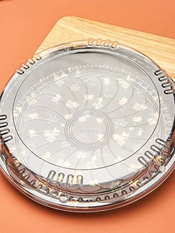 초밥 김밥 원형 일회용 배달 용기 회 테이크아웃 박스 업소용 트레이 상자 - 상세 이미지 2