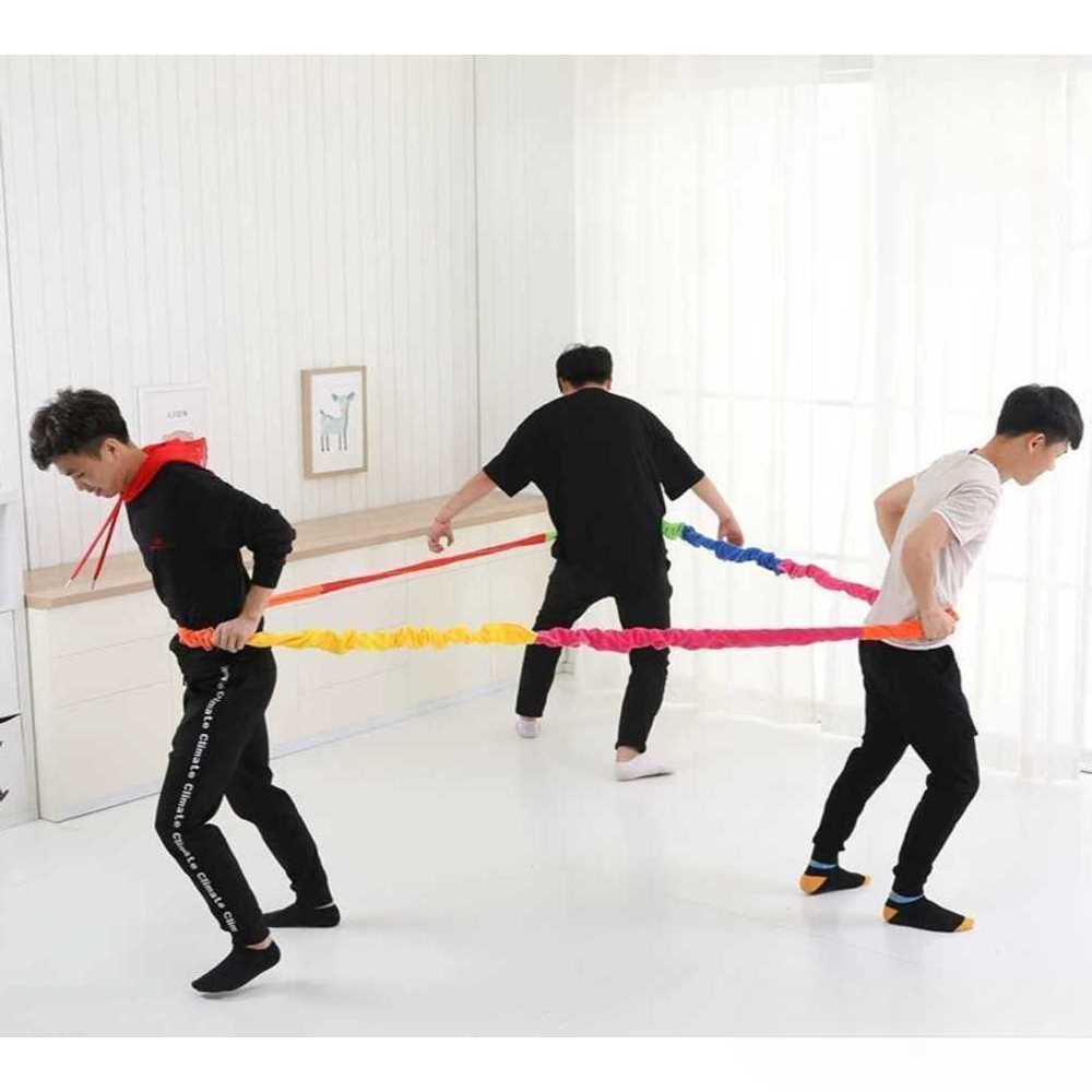 삼각 체육대회 야유회 회사 야외 밧줄 다인칭 수련회 기본 어른 단체놀이 팀 정원 - 상품 이미지