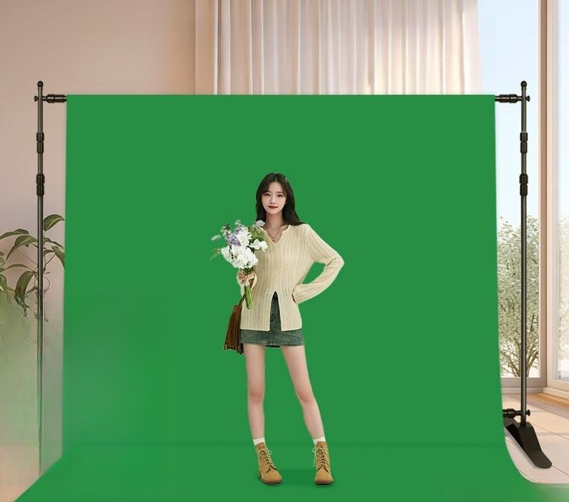 개인방송 스탠드 촬영용 프레임 스트리밍 사진 스크린 조절 지지대 백드롭거치대 - 상품 이미지