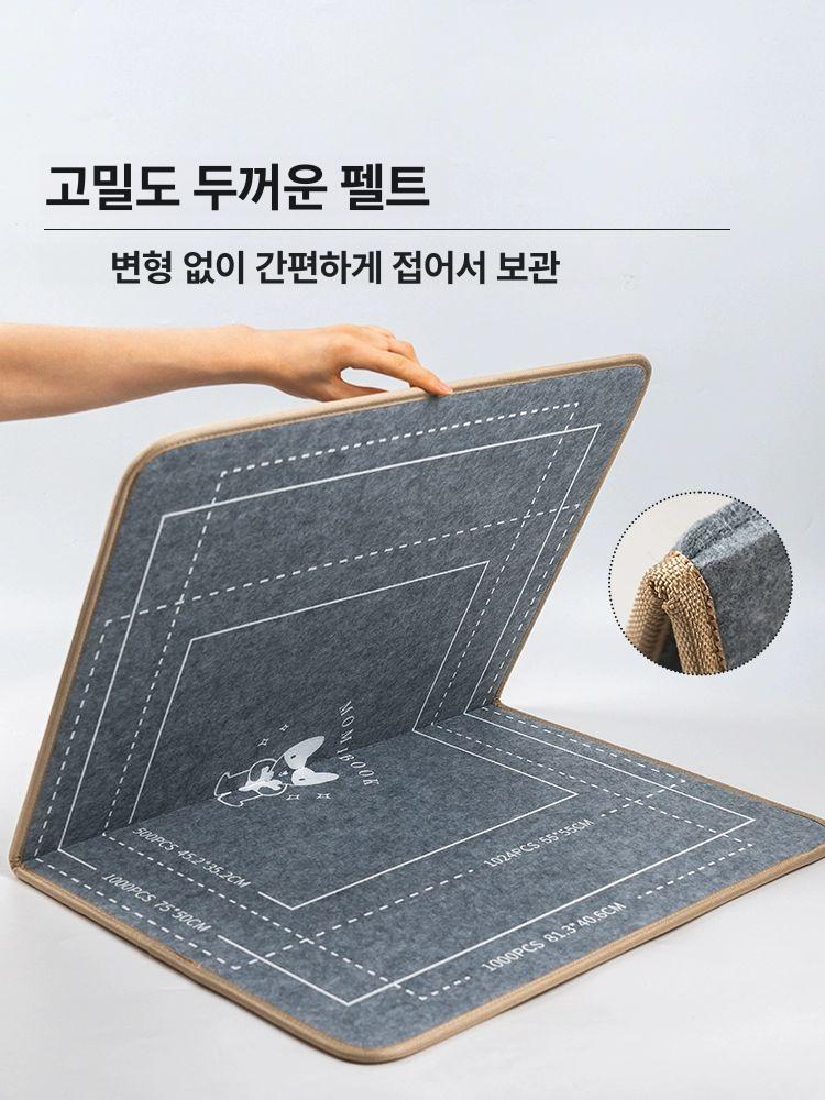 퍼즐패드 받침대 모직판 펠트 브래킷 펠트판 업그레이드 수납 보관 퍼즐판 작업대 직소 직쏘 - 상세 이미지 3