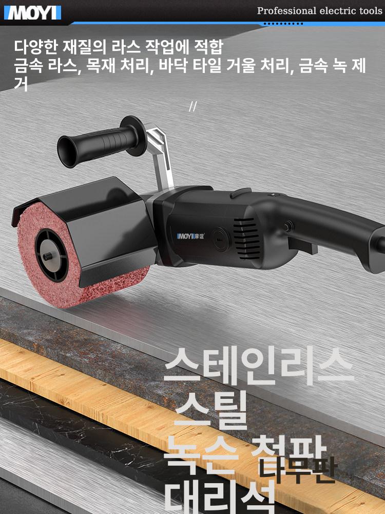 스테인리스 전동 샌더기 금속 광택 연마 산업용 정밀 표면처리 와이어 브러시 - 상세 이미지 2