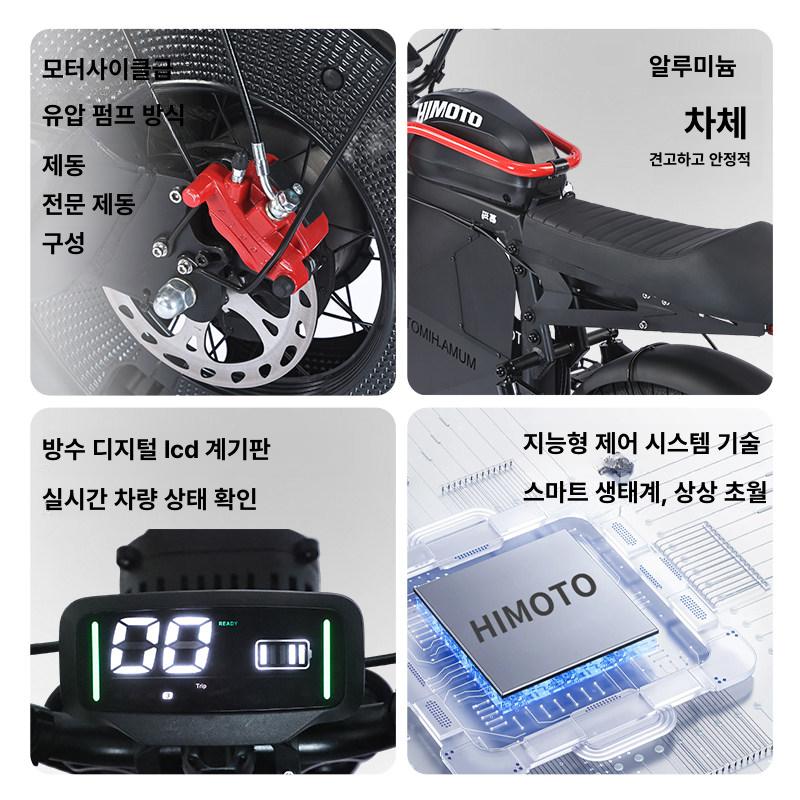 전동 자전거 레저 오프로드 전기 팻바이크 산악 빈티지 광폭타이어 출퇴근용 장거리 - 상세 이미지 3