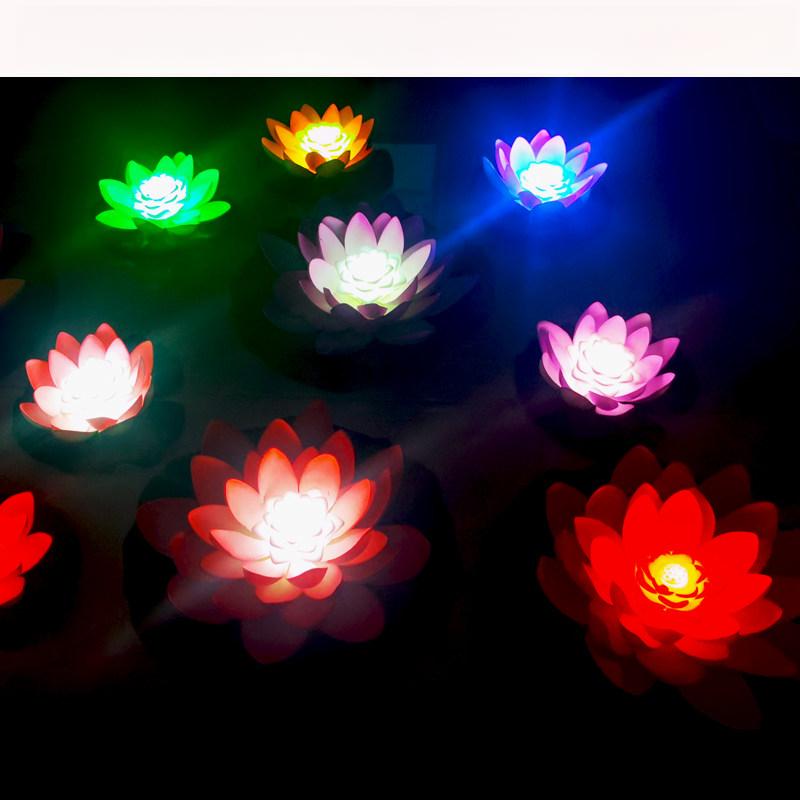 LED 연꽃 모양 무드등 수중등 방수 색상변화 인테리어 조명 - 상세 이미지 3
