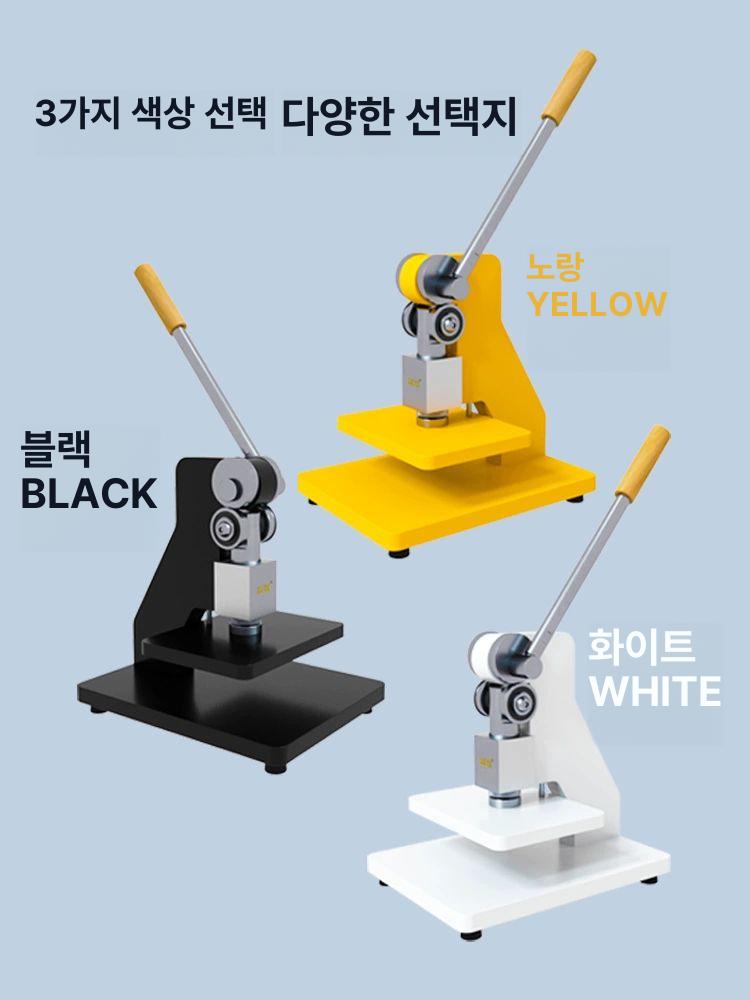 프레스 원형 시편절단기 채취 시편기 중량 커팅기 시료 종이 천 수동 재단기 컷팅기 직물 - 상세 이미지 3
