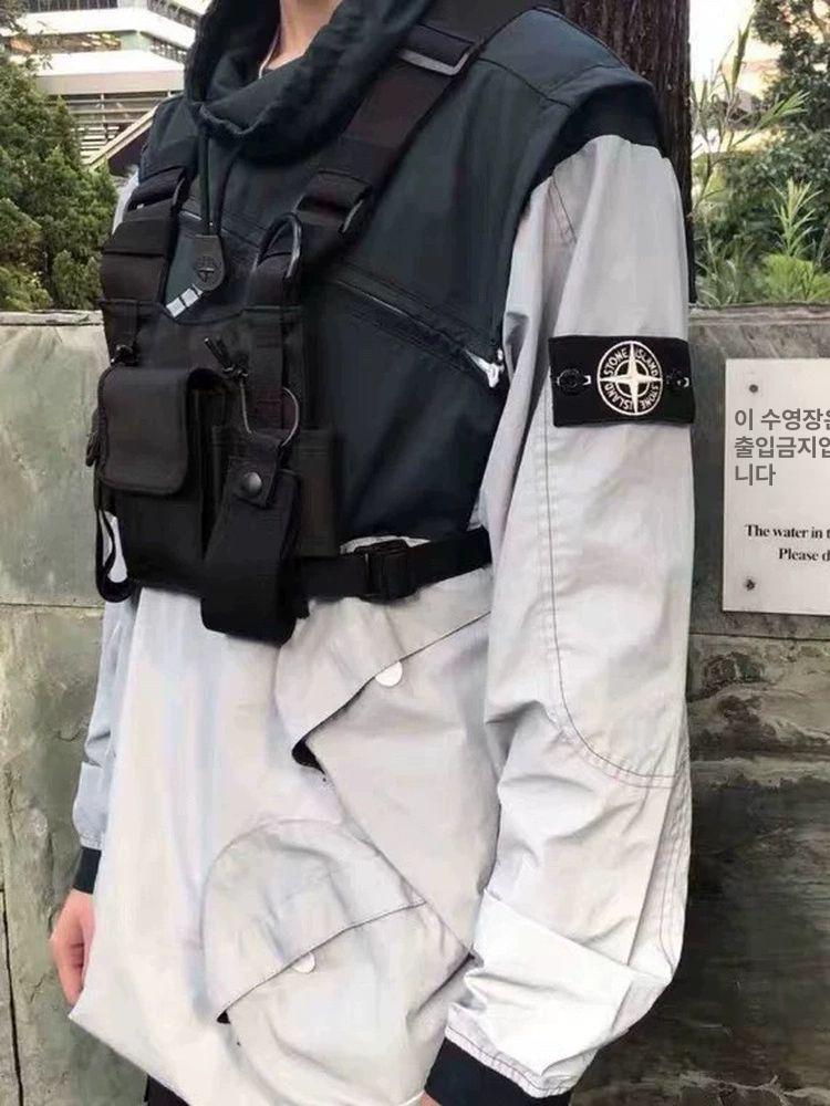 택티컬 조끼 멀티포켓 서바이벌 테크웨어 방탄 무전기 아웃도어 포켓 체스트리그 작업조끼 - 상세 이미지 3