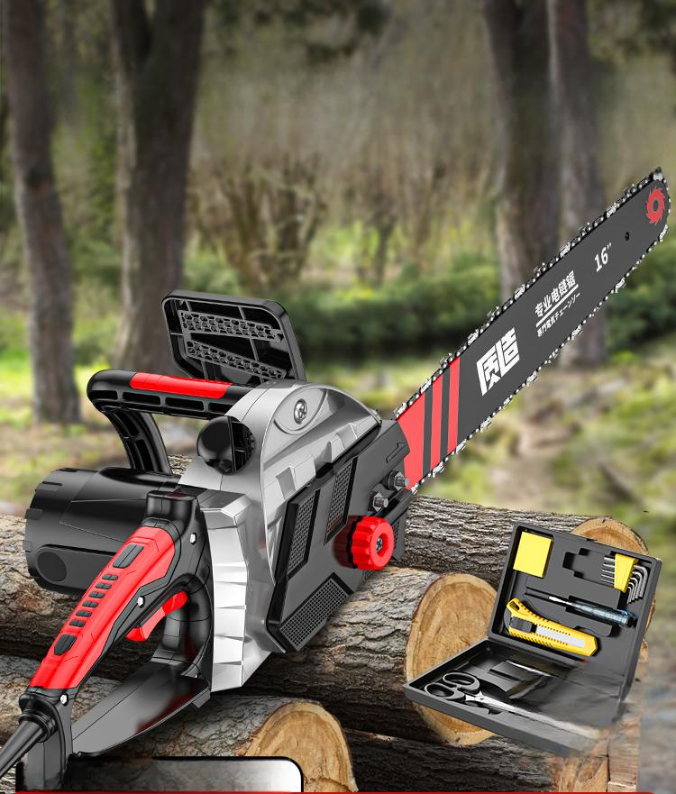 유선 체인톱 벌목용 목재 전기 목공용 장대 기계톱 장작 다용도 톱날 전정용 엔진 - 상품 이미지