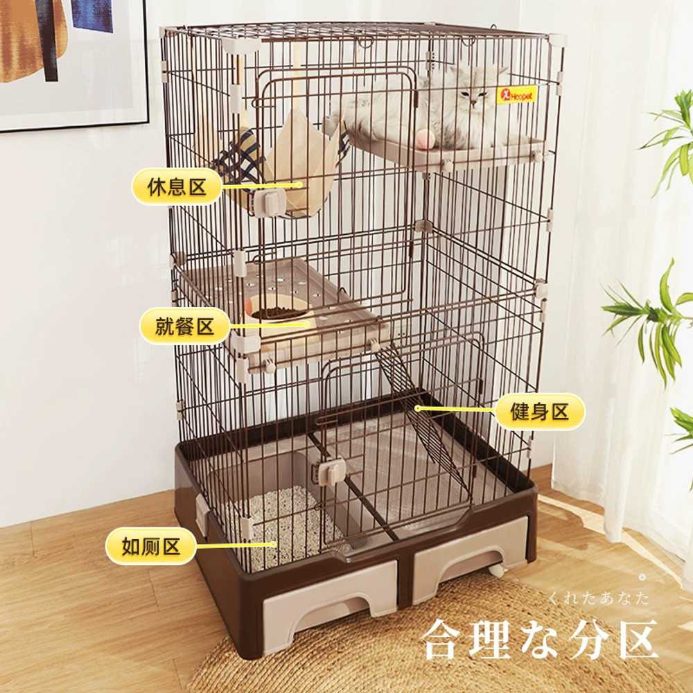 강아지 화장실 이동식 바퀴 초대형 실내 고양이장 격리 펜스 고양이철장케이지 애견 - 상세 이미지 4