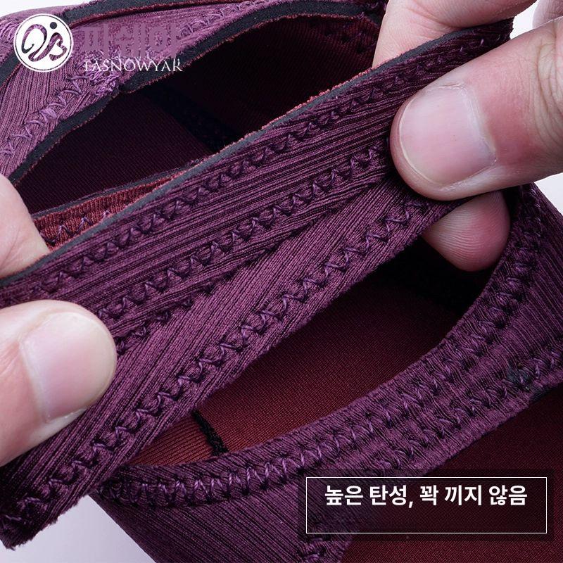 요가 슈즈 미끄럼방지 부드러운 여성용 양말 스포츠 실내 필라테스 발가락신발 바닥 - 상세 이미지 3