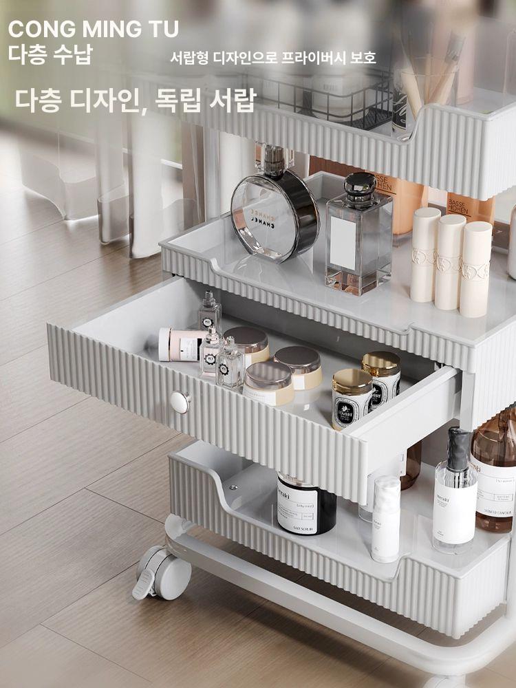 에스테틱 카트 3단 뷰티샵 마사지 네일샵 트레이 카트롤리 미용기기 관리실 미용실 트롤리 - 상세 이미지 4