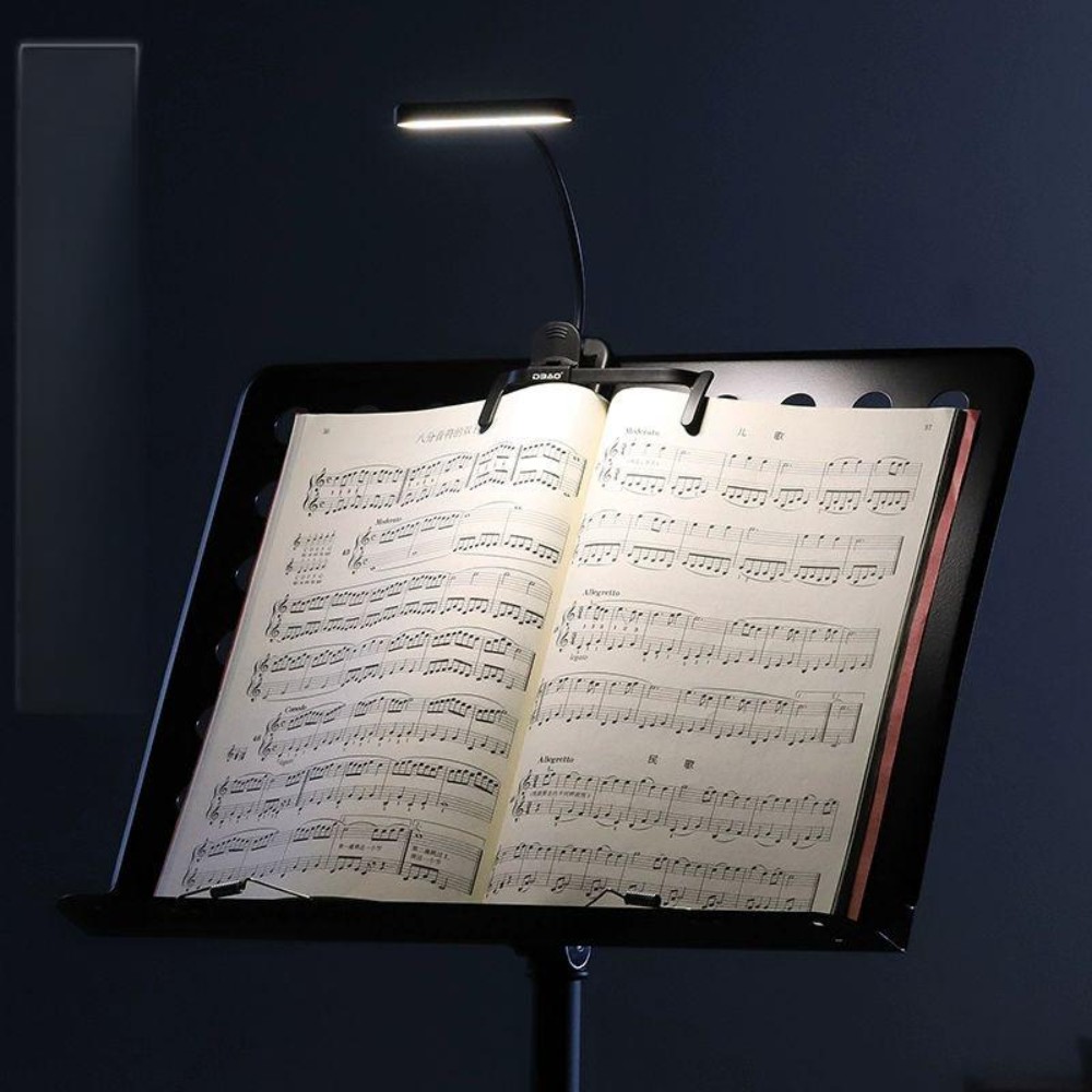 LED 독서등 충전식 무선 누워서 램프 시력보호 스탠드 무드등 독서실 학습등 클립 - 상품 이미지