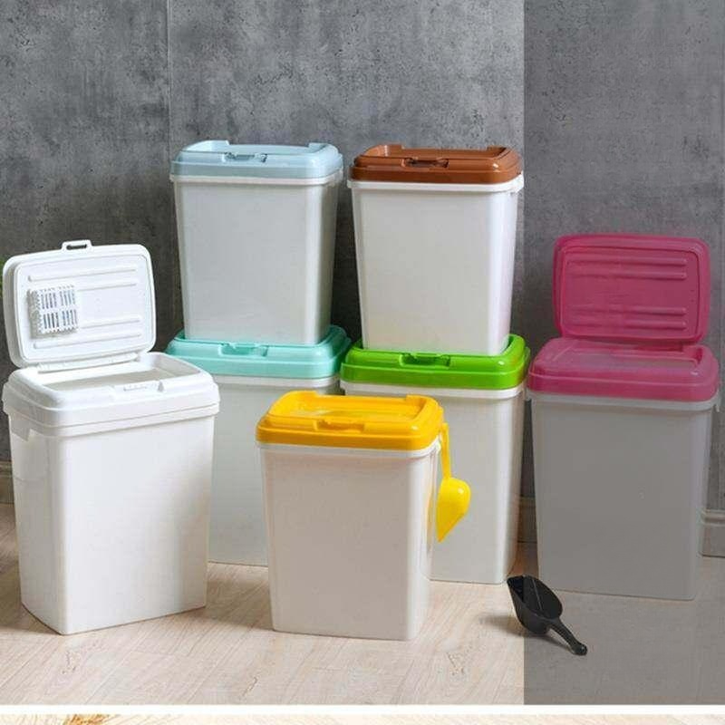 대형견 사료통 밀폐 보관통 빅용량 대용량 골든리트리버 먹이 사료보관함 포함 강아지 버킷 - 상품 이미지