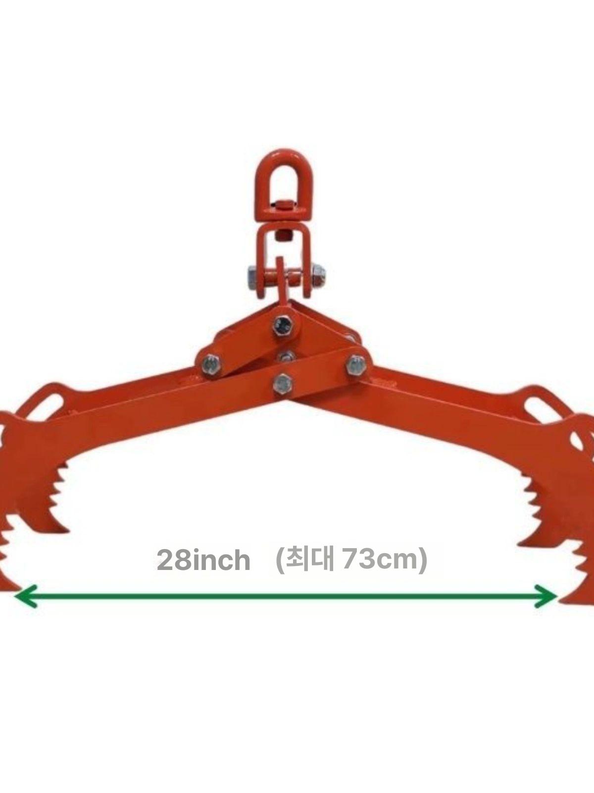 갈고리 크레인집게 리프팅 운반용 고정기 적재 훅 인양 클램프 통나무집게 클립 - 상세 이미지 2