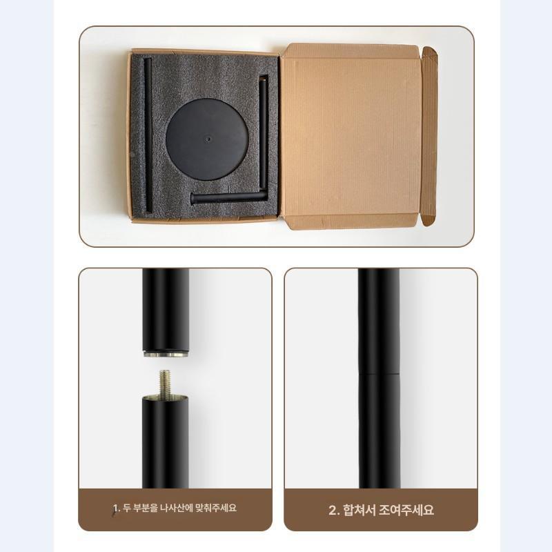 스탠드 휴지걸이 스텐 화장실 헤어라인 건식 홀더 휴지 교체 욕실 스테인레스 싱글 호텔 - 상세 이미지 3