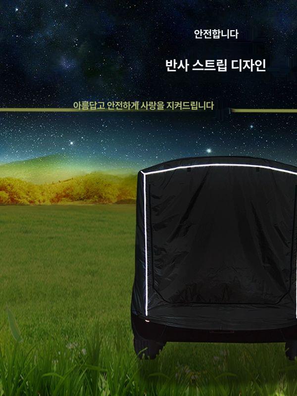 원터치 차박텐트 도킹 돔 캠핑용품 쉘트 그늘막 캠핑카 모기장 - 상세 이미지 3