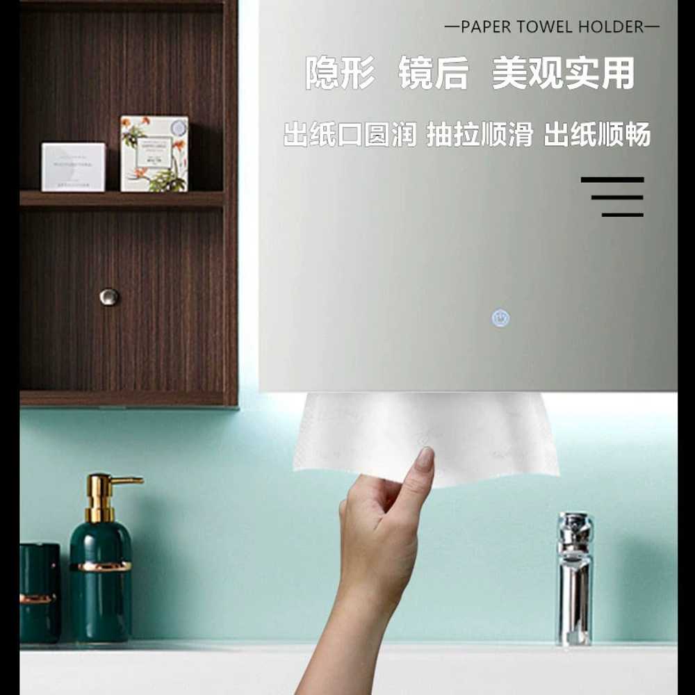 핸드타올 주방 스텐 거치식 키친타올 상자 각티슈 매립형 화장지 화장실 홀더 - 상세 이미지 3