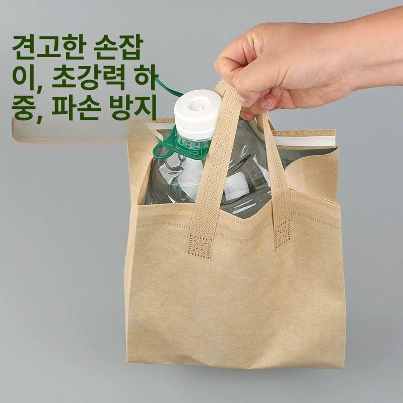 일회용 보냉백 보냉가방 손잡이 쿨러백 은박 테이크아웃 - 상세 이미지 5