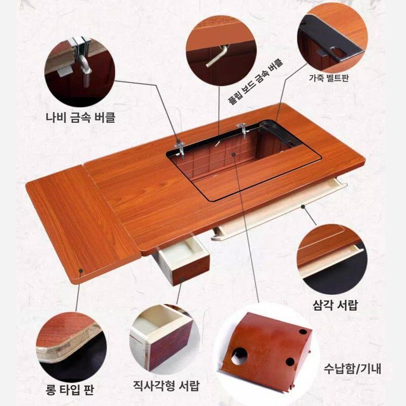 발재봉 상판 도구 작업대 테이블탑 수선용 받침대 탁상용 공업용 가정용 발판 - 상세 이미지 3