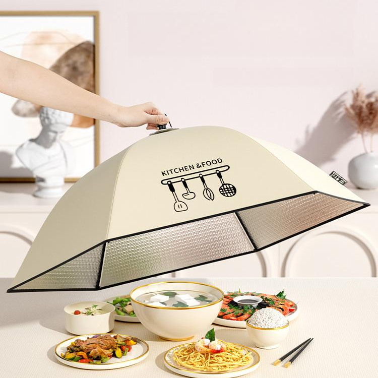 밥상덮개 밥상보 도톰한 주방 푸드커버 보온 음식커버 덮게 밥상커버 파리 벌레 모시 - 상품 이미지