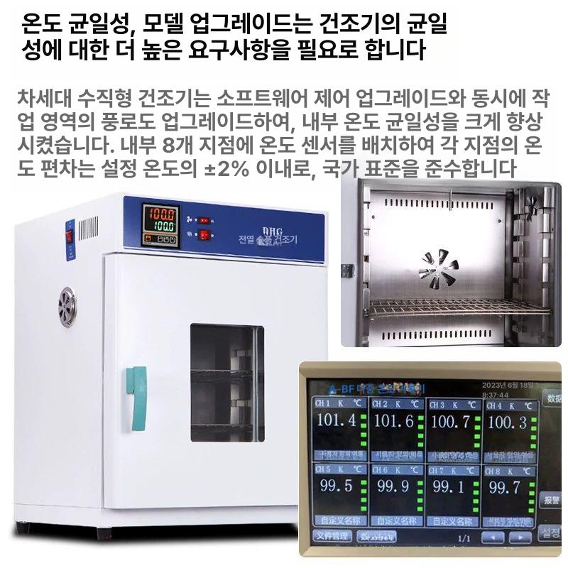 산업용 항온송풍건조기 소형 전열 온도 항온기 열풍 챔버 연구실 연구용 고온 송풍기 - 상세 이미지 2