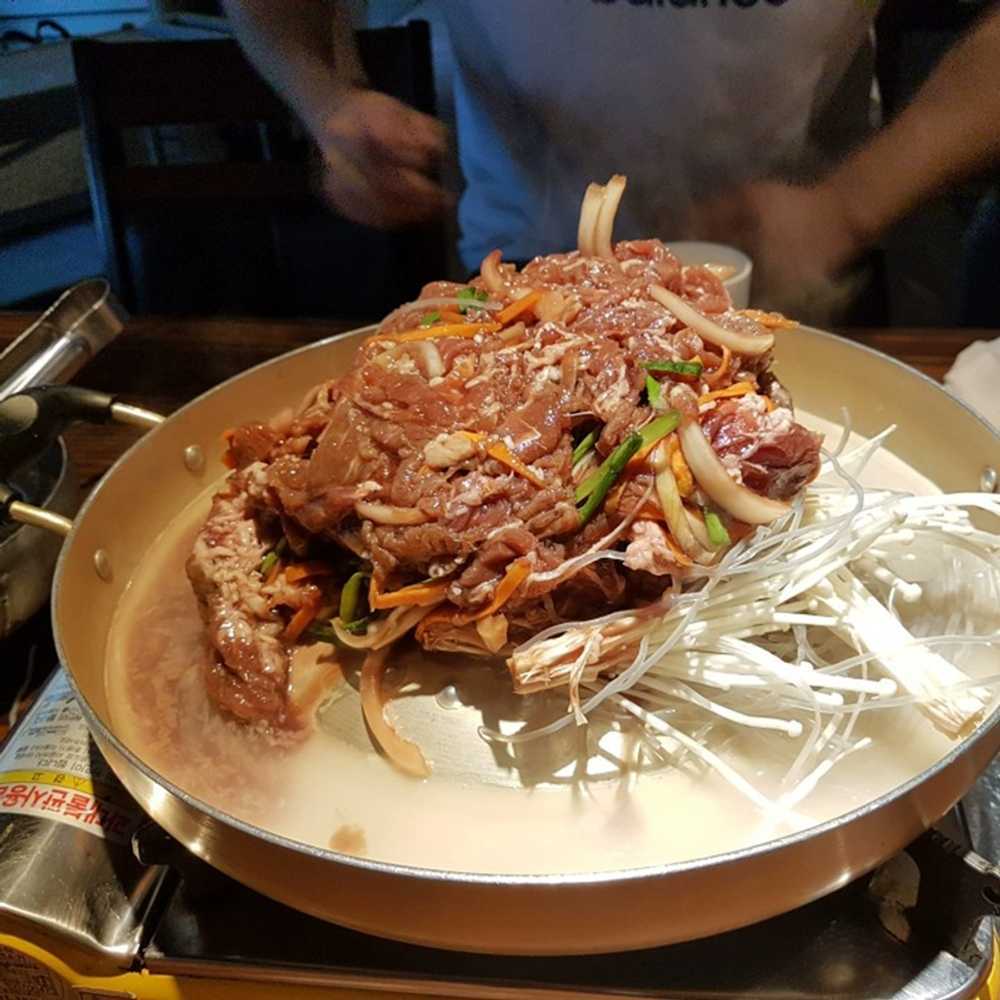 소불고기판 후라이팬 상업용 냄비 옛날 접시 가정용 구이판 사각 불고기팬 숯불 - 상품 이미지