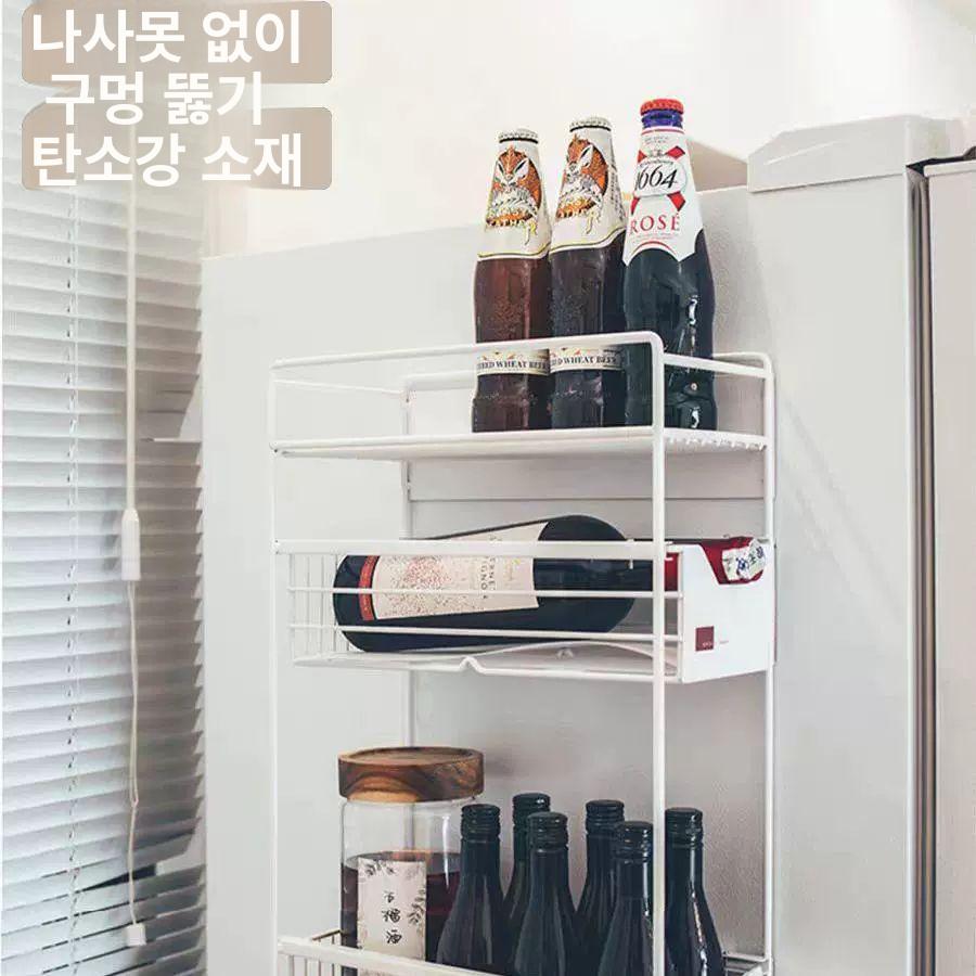 세탁기 선반 자석 부착 벽걸이 홀더 전자레인지 마그네틱 세탁기자석선반 정리 욕실 무타공 - 상세 이미지 2