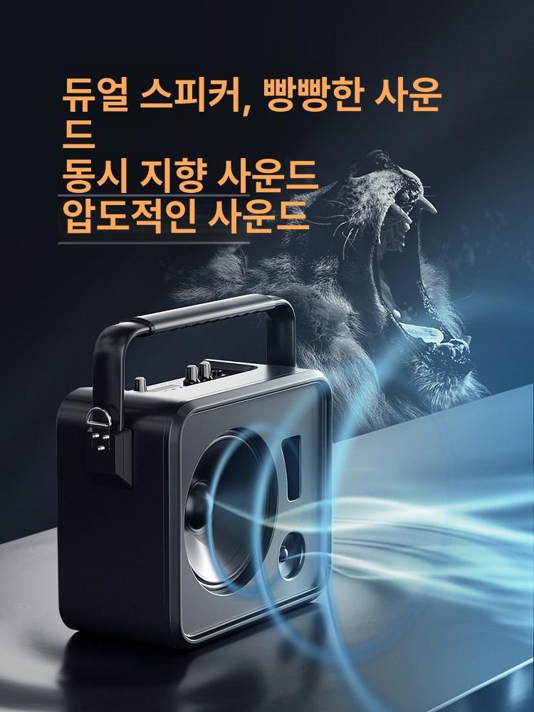 블루투스스피커 고출력 버스킹 매장용 엠프 무선 필립스 블루투스 공연 앰프 노래방 포터블 - 상세 이미지 2