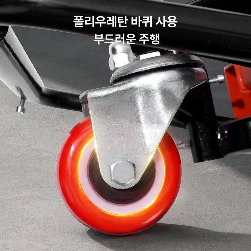 이사 운반 카트 택배 박스 이동식 접이식 다목적 플라스틱 손수레 무거운 짐 옮김 - 상세 이미지 2