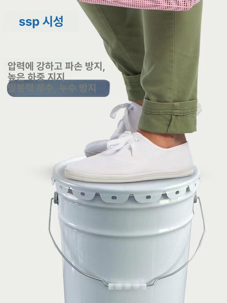 20L 페인트통 원통 보관용 양철통 들통 철캔 도료통 철깡통 용기 캡 공병 - 상세 이미지 5