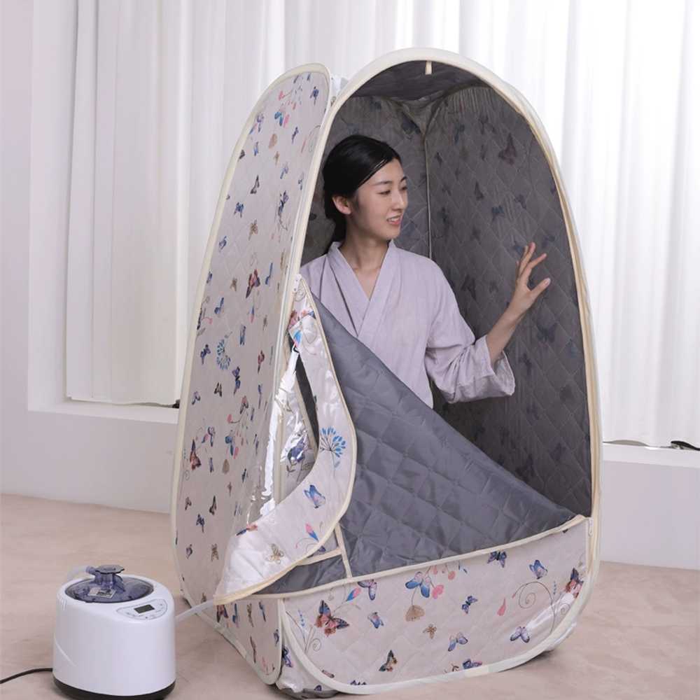 1인 찜질 실내 휴대용 대형 스팀 원적외선 전신 습식 가정용 목욕탕 반식욕기 훈증기