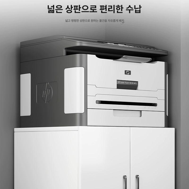 프린터 선반 오피스 거치대 복합기 본체 바퀴 수납 프린터선반 수납장 캐비닛 사무용 - 상세 이미지 3