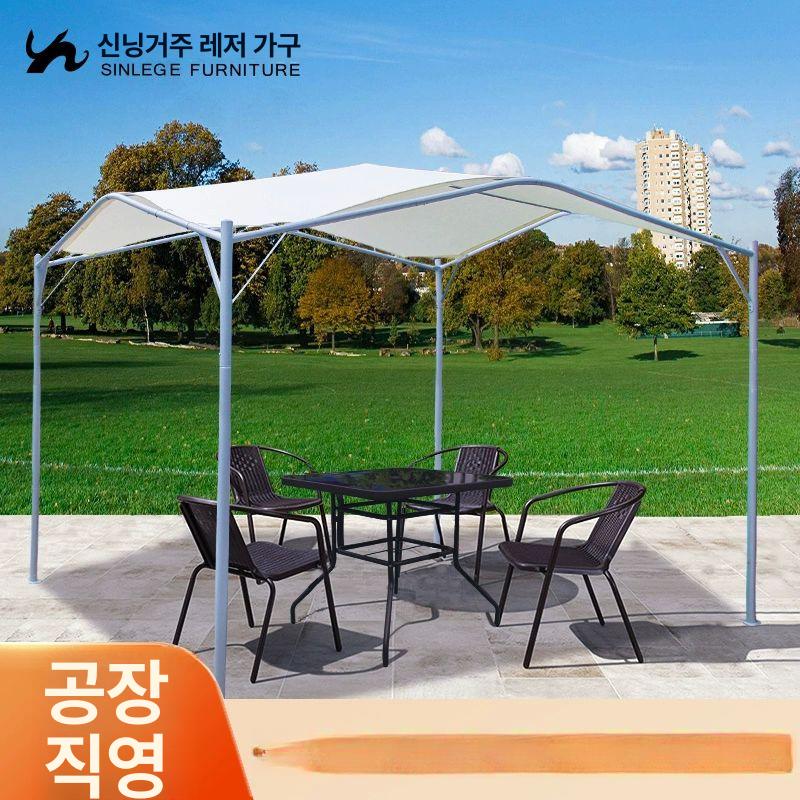 정원 그늘막 햇빛 케노피 차양 캠핑 가림막 쉘터 텐트 자외선 발코니 카페 천 수영장 - 상세 이미지 4