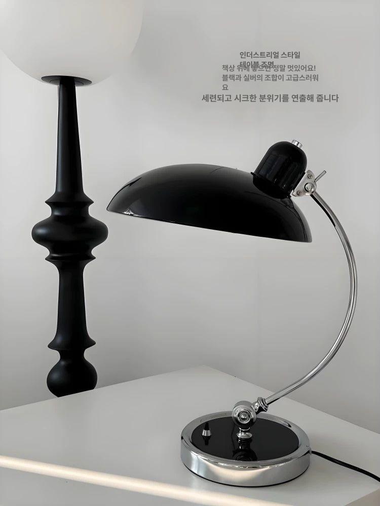 탁상 램프 블랙 무드등 라이트 인테리어 거실 모던 엔틱 독서등 빈티지 스탠드조명 - 상세 이미지 3