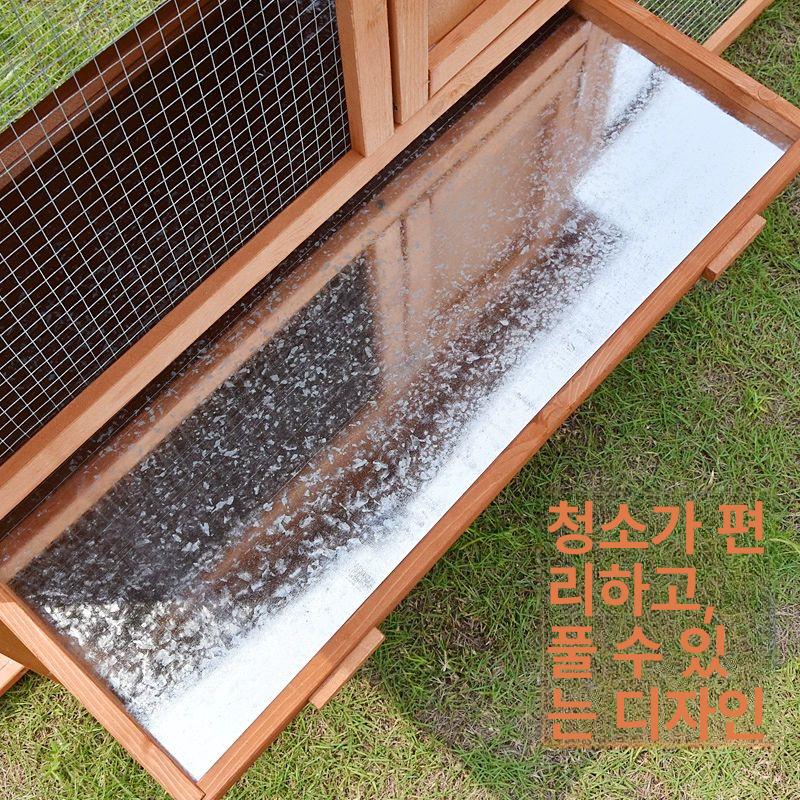 대형 닭장 조립식 원목 양계장 케이지 오리 농장 하우스 철장 토종닭 집 닭키우기 - 상세 이미지 5