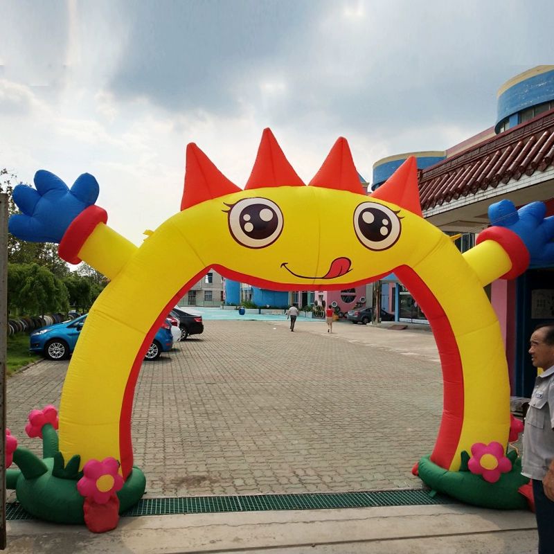 행사용 아치 대형 축제 파티 입구 모형 장식 에어벌룬 수박 웰컴 개업식 팽창식 환영문 - 상세 이미지 3