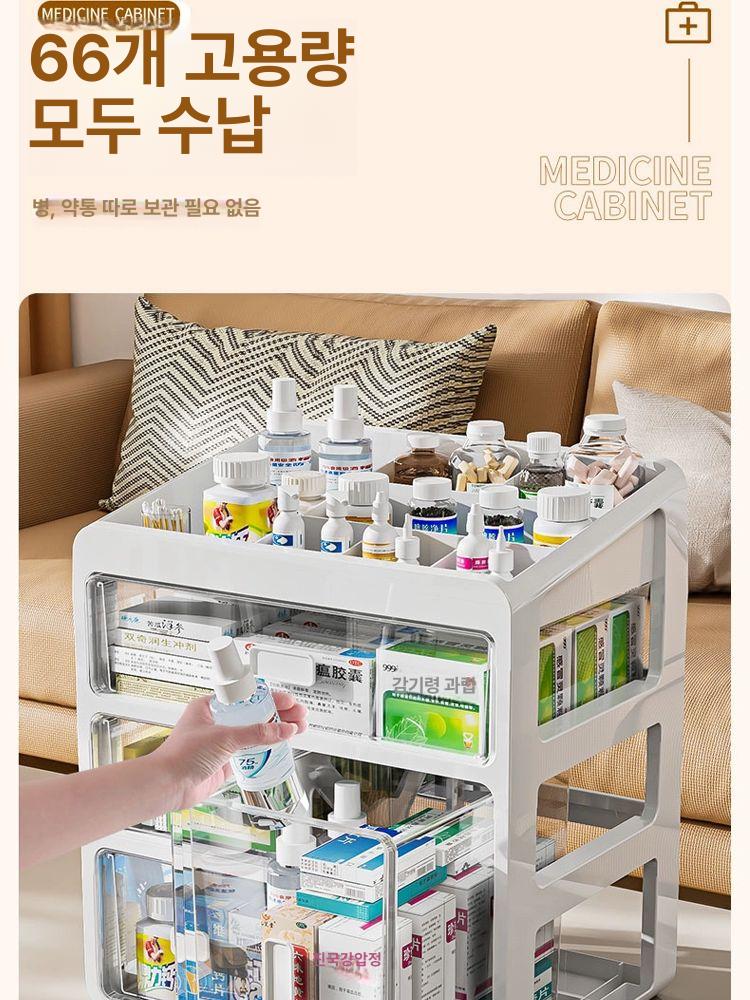 레트로 원목미니수납장 앤틱 캐비닛 선반 엔틱가구 미니서랍장 틈새정리함 미닫이 - 상세 이미지 3