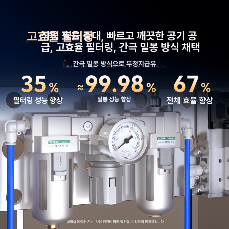 수분필터 에어레귤레이터 소형 공압 제거기 유수분리기 콤프레샤 공기 압축기 압력 - 상세 이미지 4